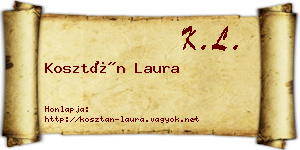 Kosztán Laura névjegykártya